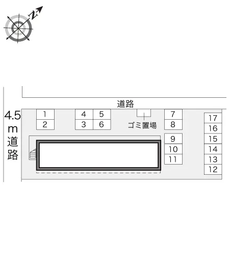 ★手数料０円★川越市神明町　月極駐車場（LP）